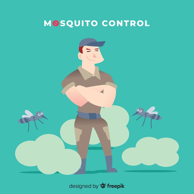 Creative mosquito control background