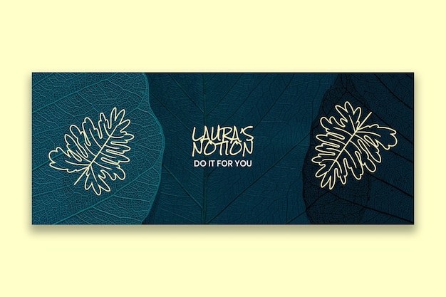 Free Vector creative nature laura's notion cover