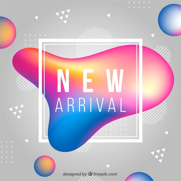 Creative new arrival background