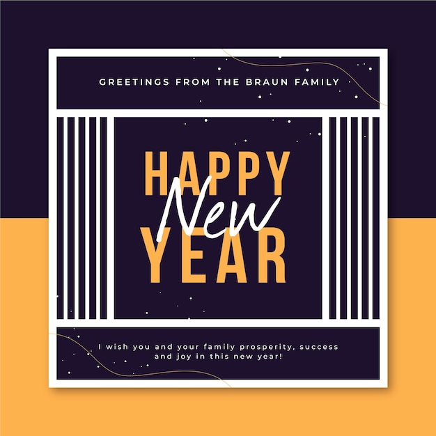 Creative new year card