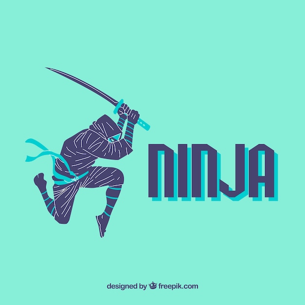 Free Vector creative ninja background