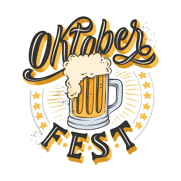 Creative oktoberfest event lettering