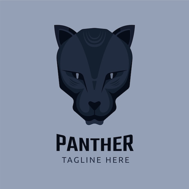 Free Vector creative panther logo template