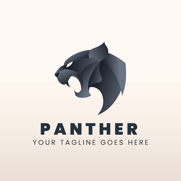 Creative panther logo template