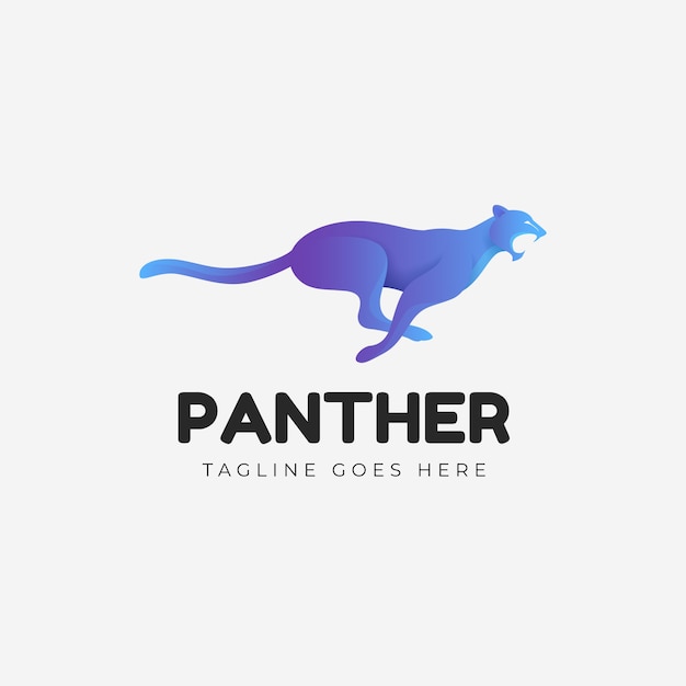 Creative panther logo template