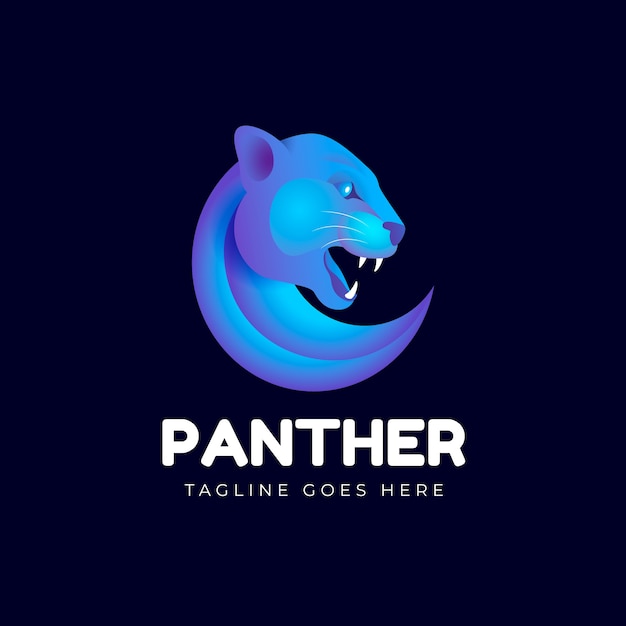 Creative panther logo template