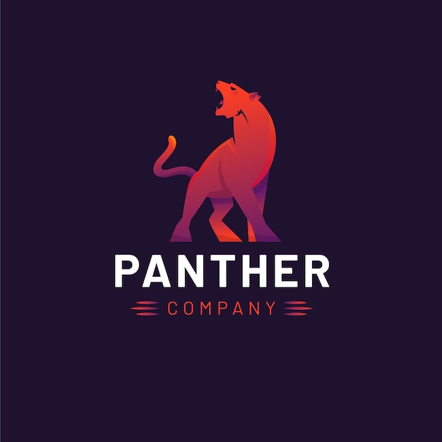 Creative panther logo template