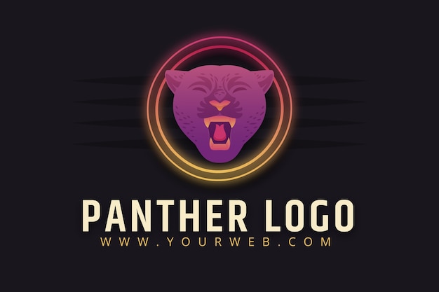 Creative panther logo template