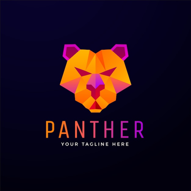 Creative panther logo template