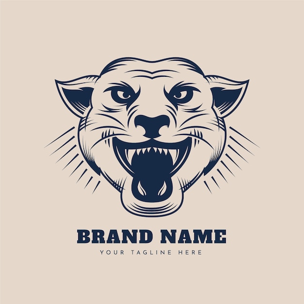 Creative panther logo template