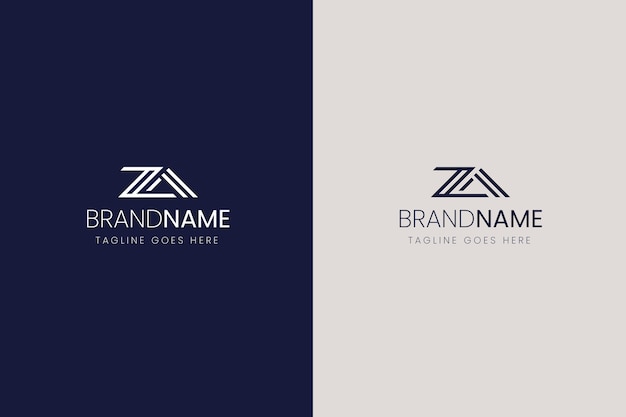 Creative professional az logo template