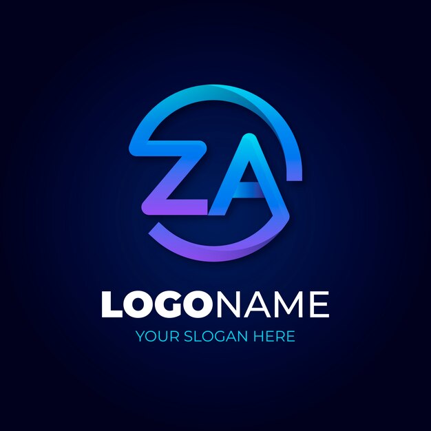 Creative professional az logo template