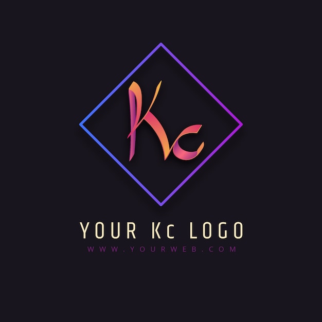 Free Vector creative professional ck logo template