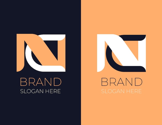 Free vector creative professional cn logo template