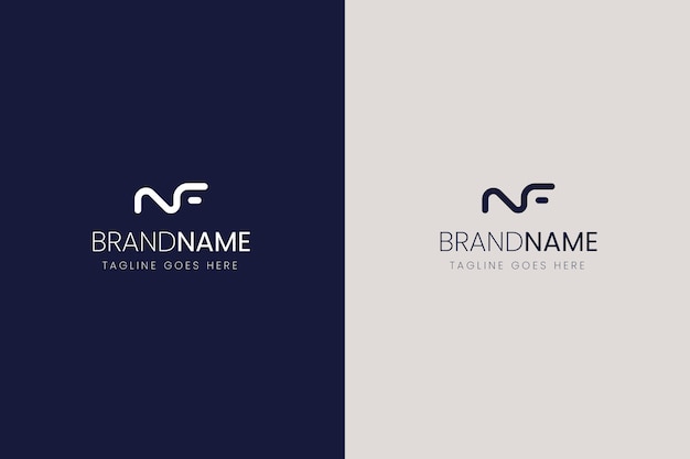 Free vector creative professional fn logo template