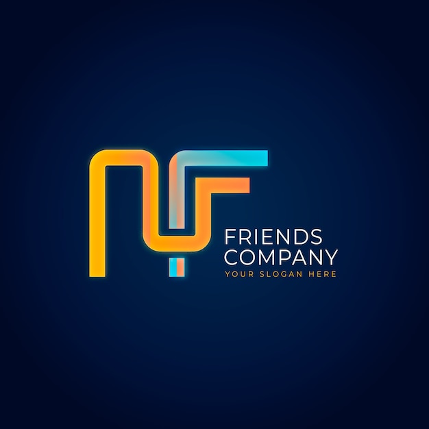 Creative professional fn logo template