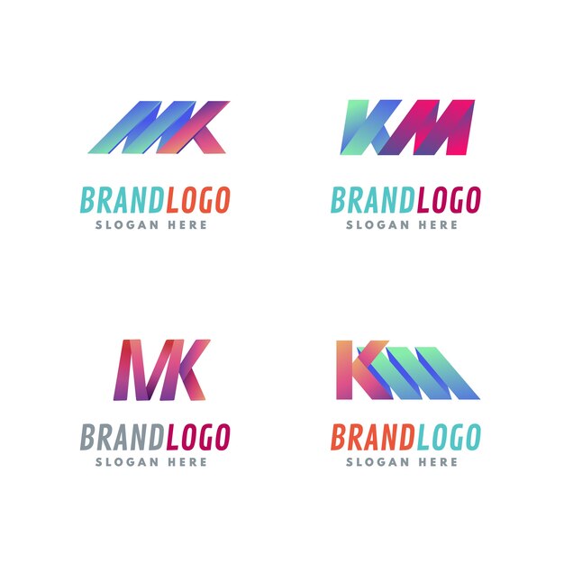 Creative professional mk logo template