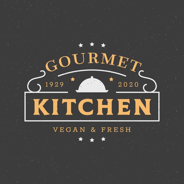 Creative restaurant logo template