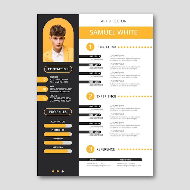 Creative resume design template