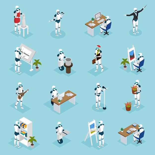 Creative Robots Isometric characters