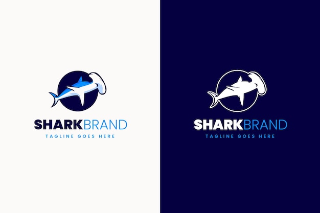 Creative shark logo template