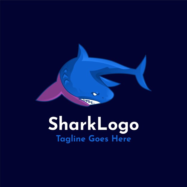 Creative shark logo template