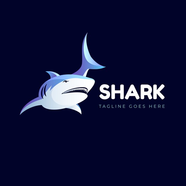 Creative shark logo template