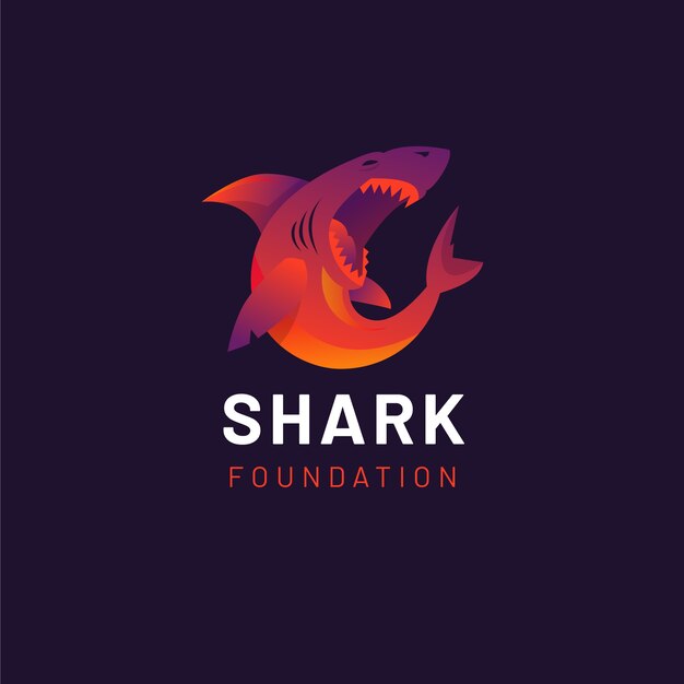 Creative shark logo template