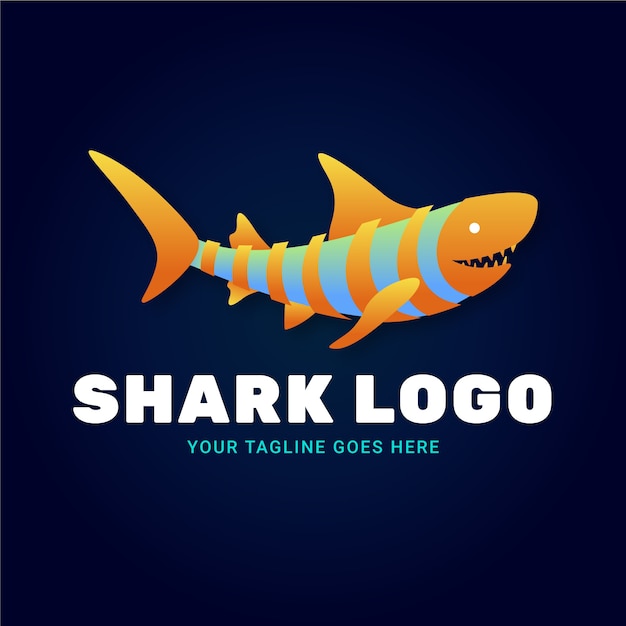 Creative shark logo template