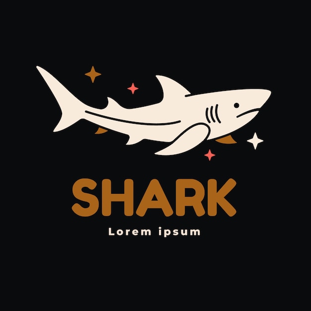 Creative shark logo template