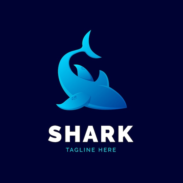 Creative shark logo template