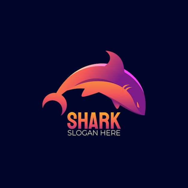 Creative shark logo template