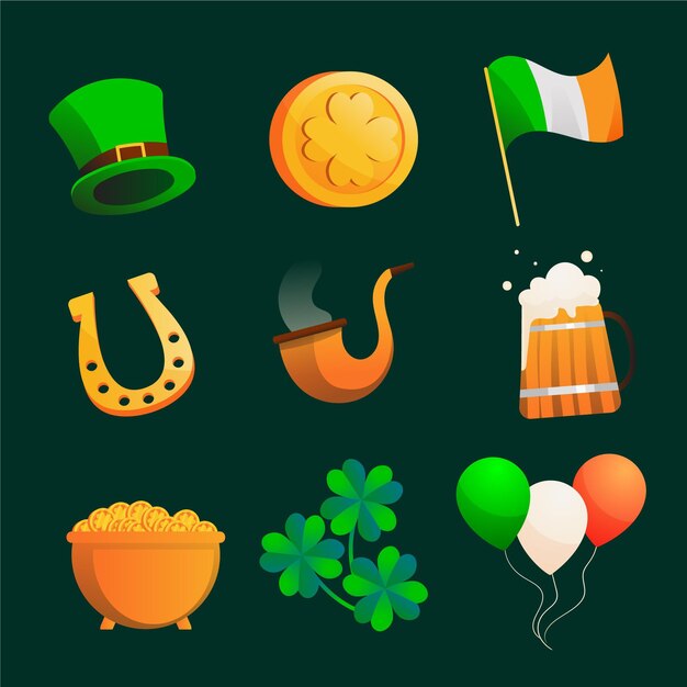 Creative st. patrick's day elements pack