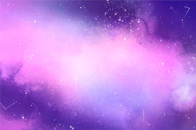 Creative watercolor galaxy background