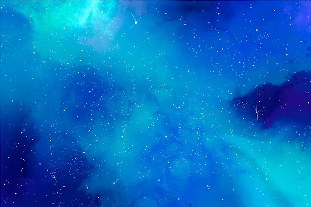 Creative watercolor galaxy background