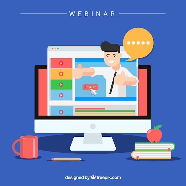 Creative webinar concept