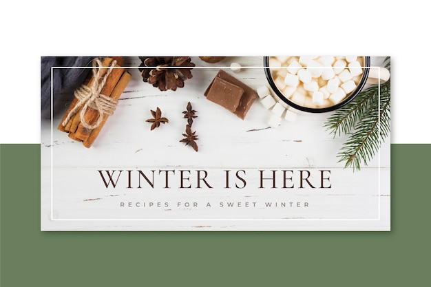 Creative winter blog header