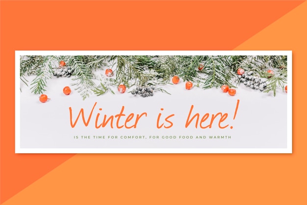 Creative winter facebook cover