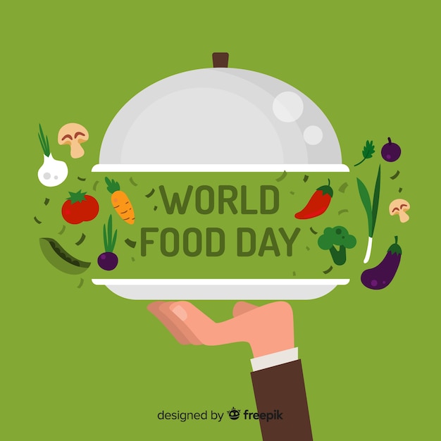 Free Vector creative world food day background