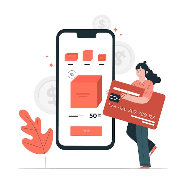 Credit card concept illustration