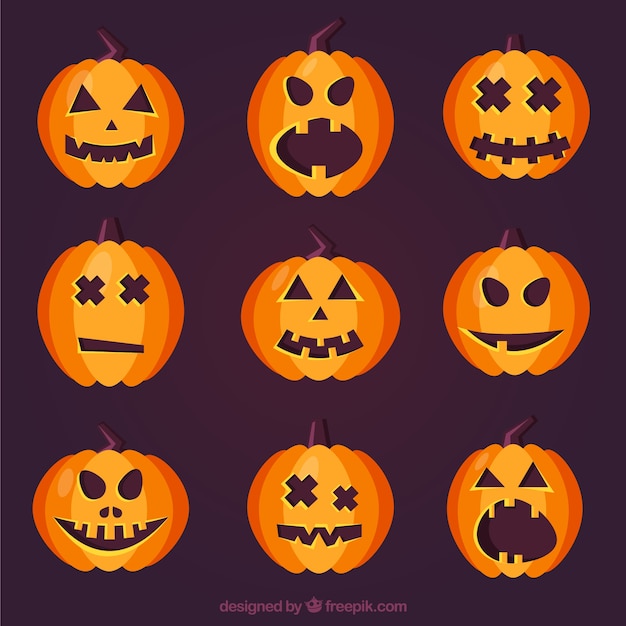 Creepy pumpkins collection