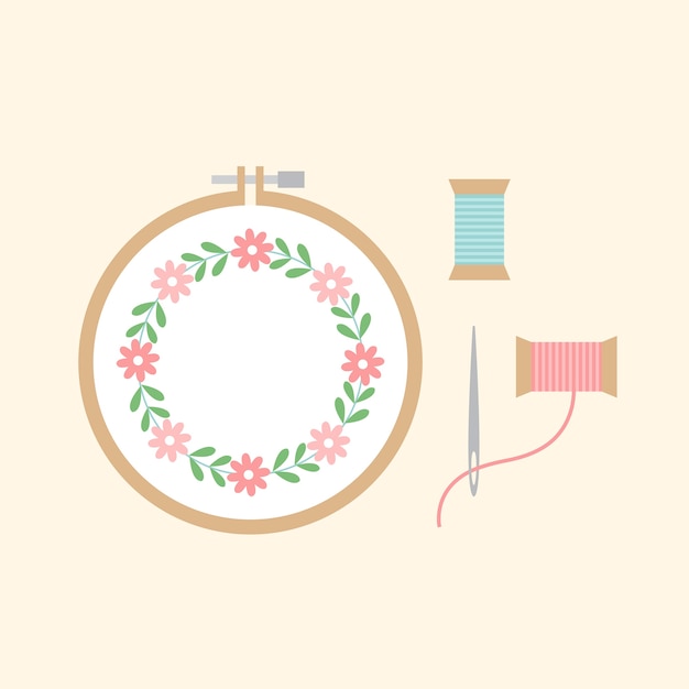 Free Vector cross stitch project vector