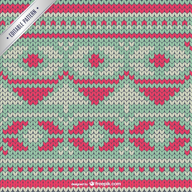 Free Vector cross stitch winter pattern