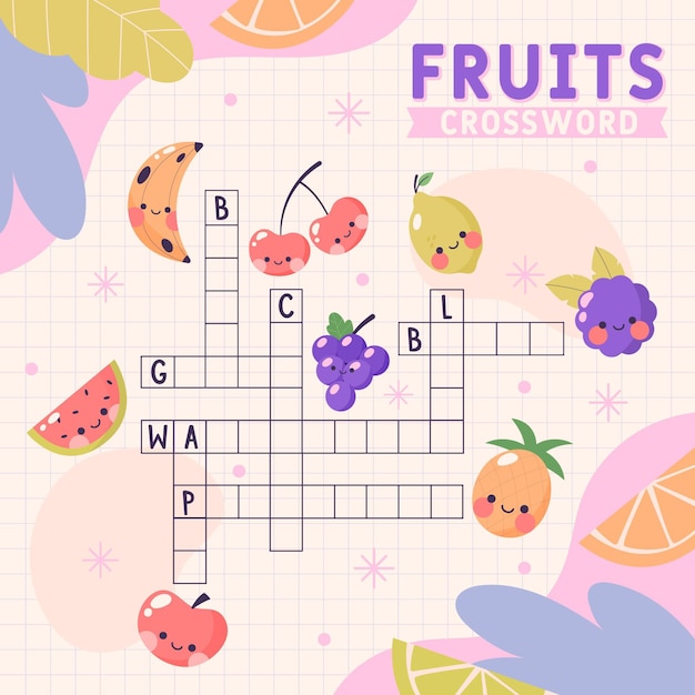 Crossword in english for kids