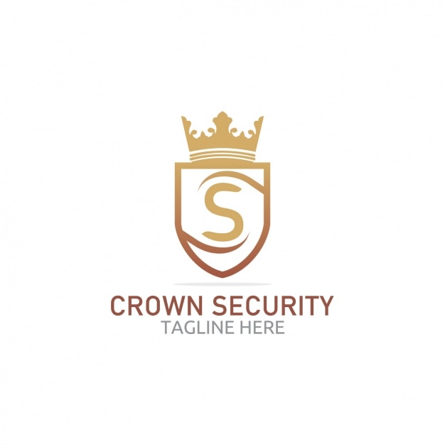 Free Vector crown security logo