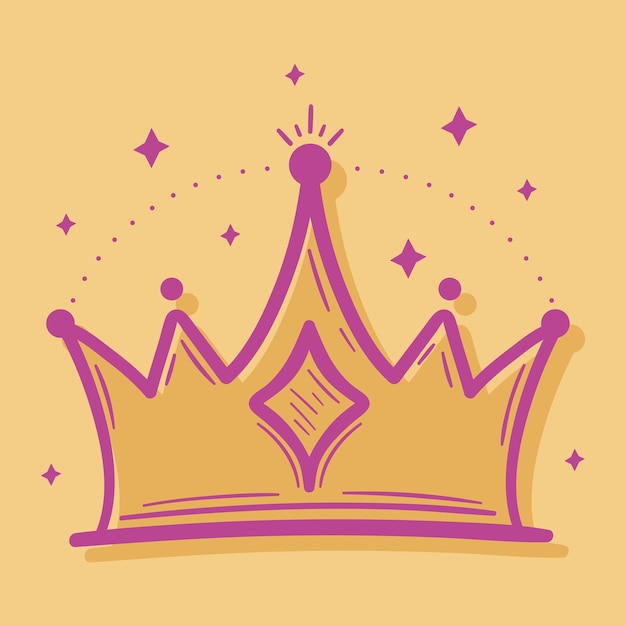 Crown in yellow background