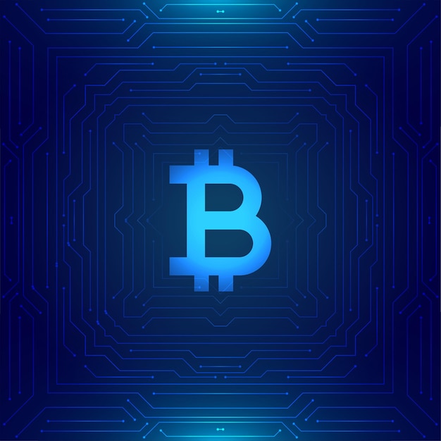 Cryptocurrency bitcoin technology concept background