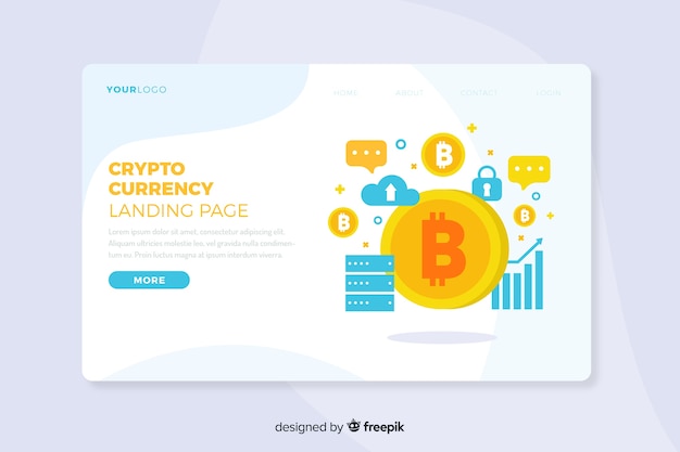 Cryptocurrency landing page