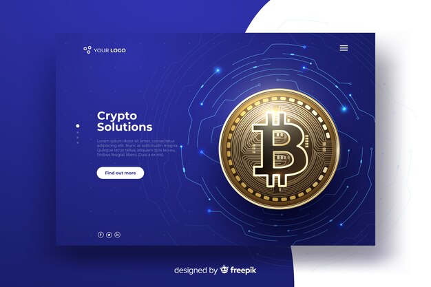 Cryptocurrency landing page