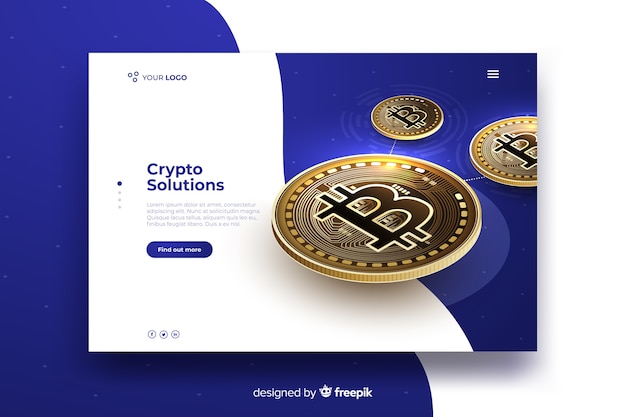 Cryptocurrency landing page